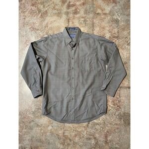 Vintage Pendleton Sir Pendleton Brown Plaid Button Down Woolen Mills Sz M‎ *